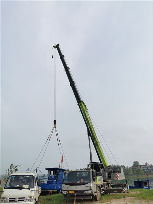 海棠区桥梁建设吊装案例